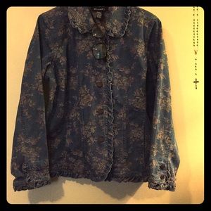 Vintage Floral Denim Jacket